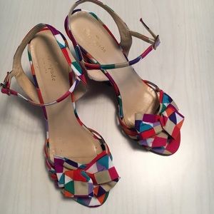 KATE SPADE wedge sandal sz 9.5